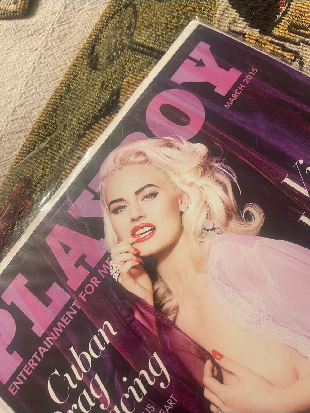 Playboy March 2015 POM Chelsie Aryn Lil Boosie Vince Vaughn Lingerie Issue